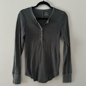 Aerie Long Sleeve Henley Top